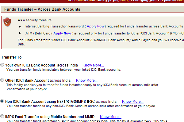 How To Transfer Money Through Neft From A Icici Bank Account Whatfix 1979