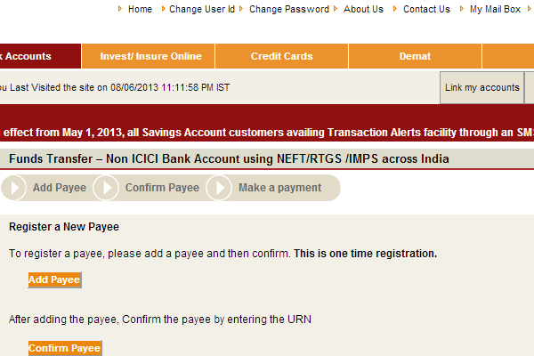 How To Transfer Money Through Neft From A Icici Bank Account Whatfix 5980