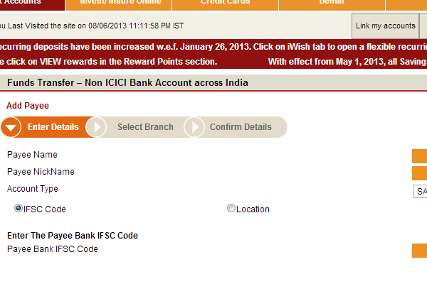 How To Transfer Money Through Neft From A Icici Bank Account Whatfix 9390
