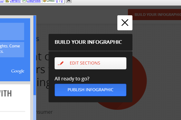 Click on 'Publish Infographic'