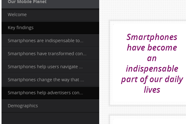 Click on 'Smartphones help advertisers con...'