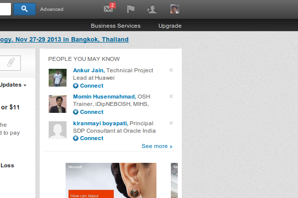 Login to your linked profile and go to 'Privacy & Settings'